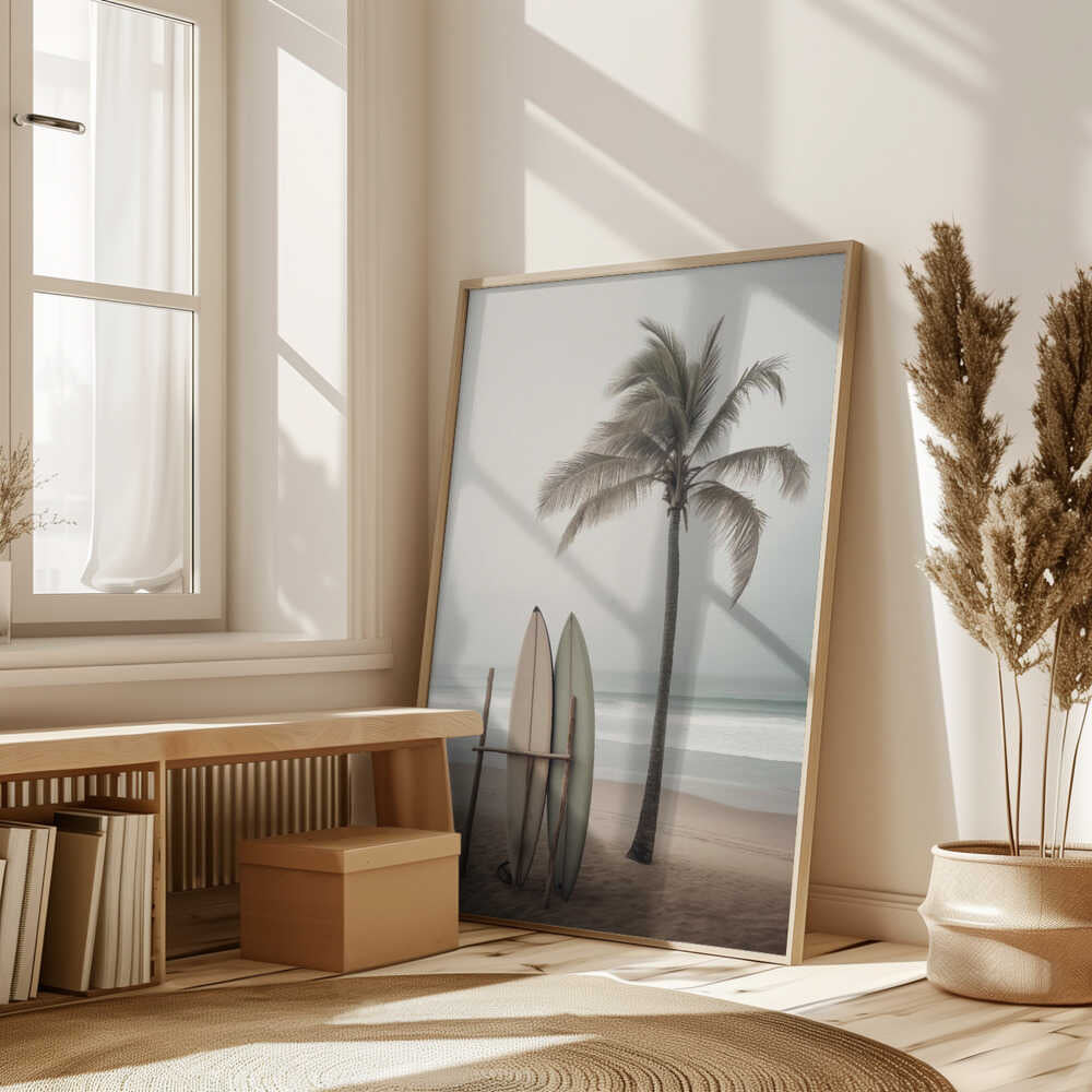 Beach Surfboards Poster