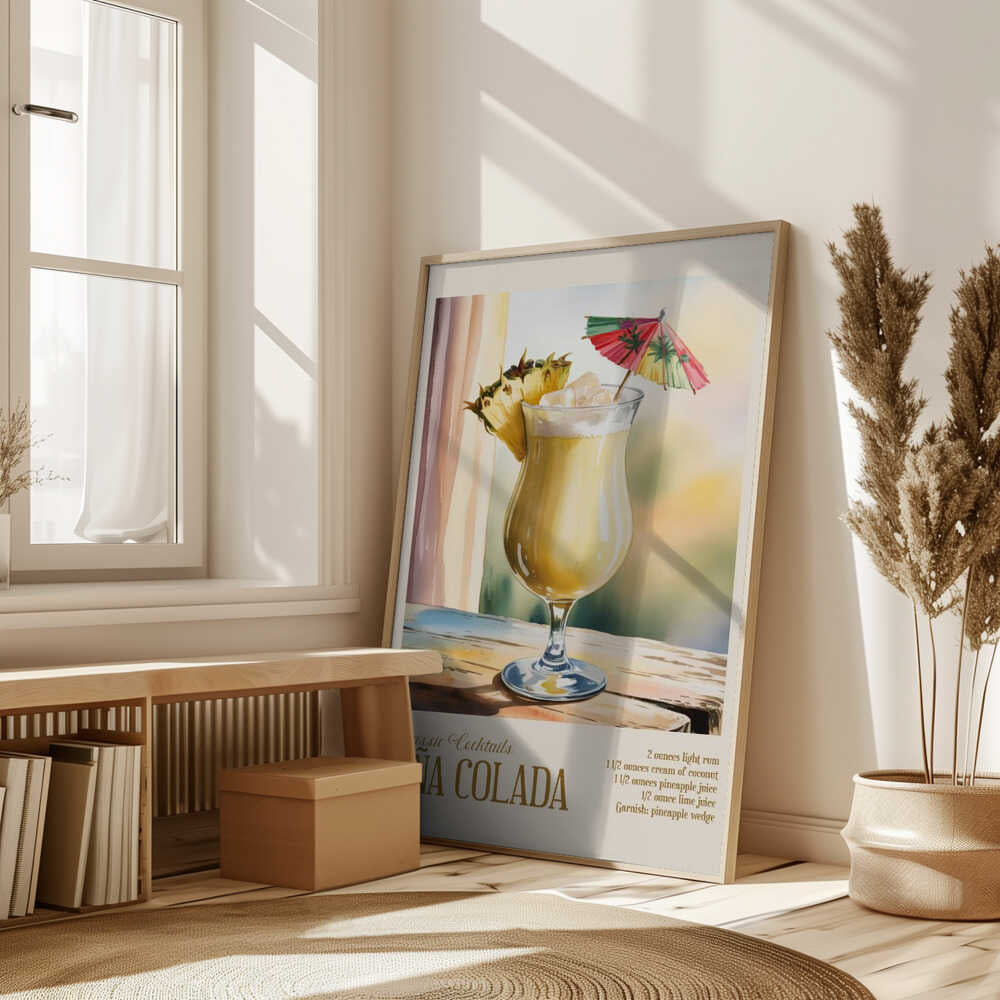 Classic Cocktails - Pina Colada Poster
