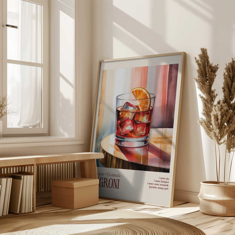 Classic Cocktails - Negroni Poster