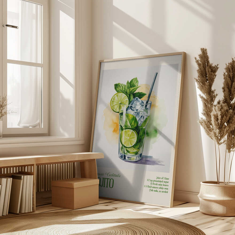 Classic Cocktails - Mojito Poster
