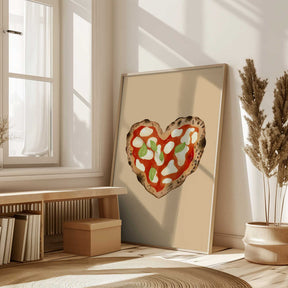 Pizza Heart Poster