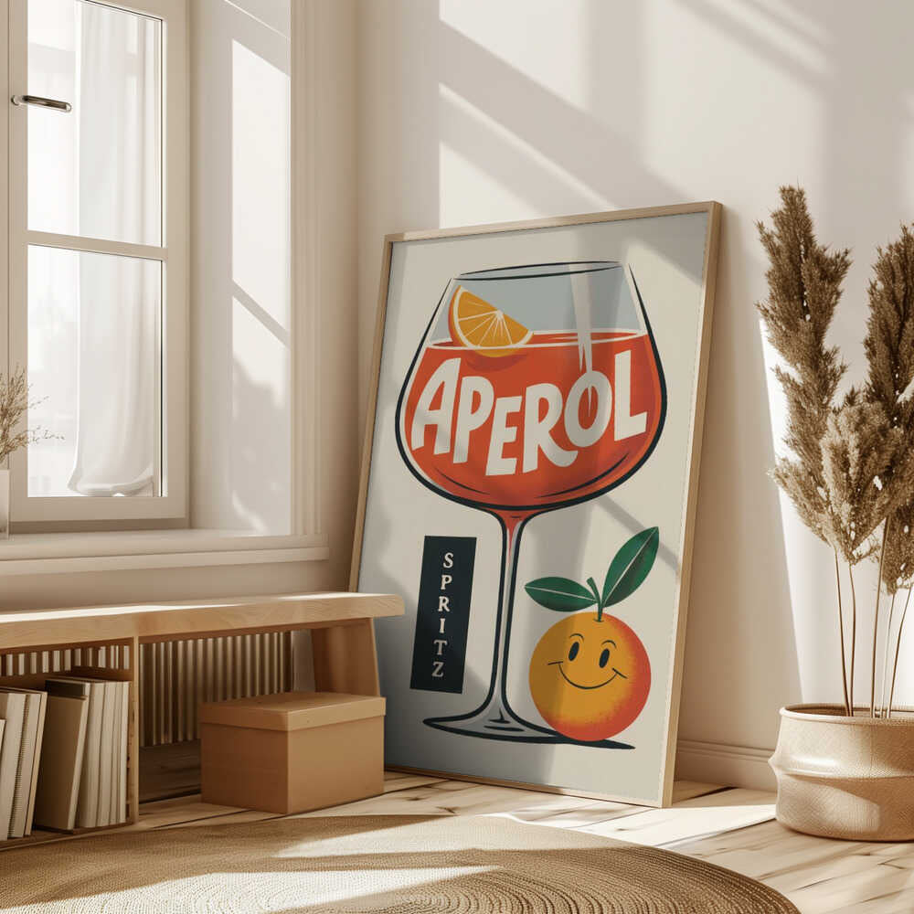 Aperol Spritz Retro Poster