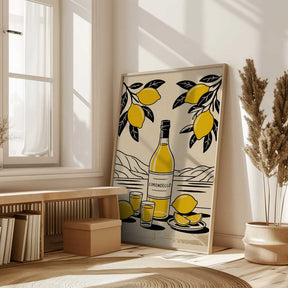 Limoncello Bottle Poster