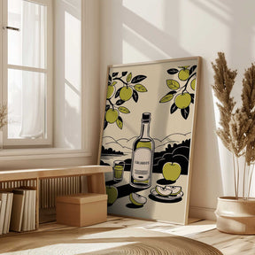 Calvados Bottle Poster