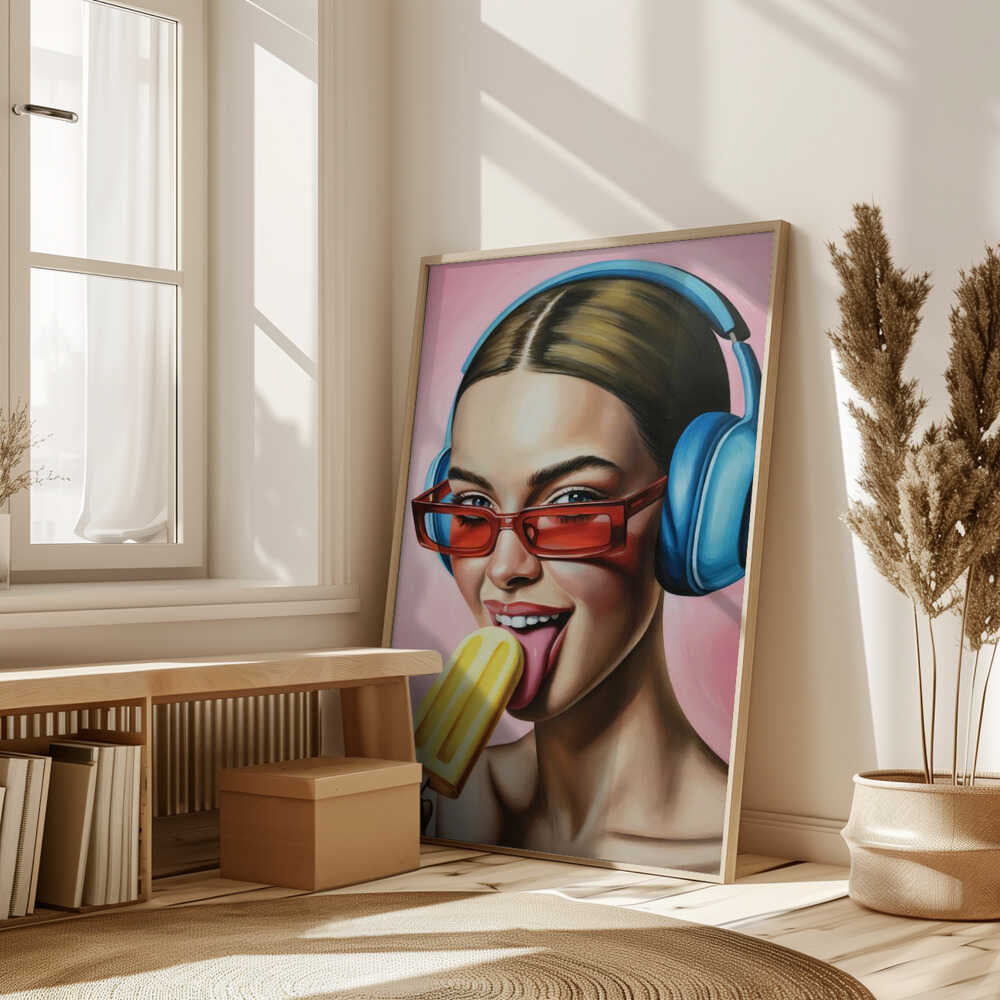Popsicle and Music Poster