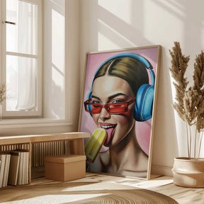 Popsicle and Music Poster