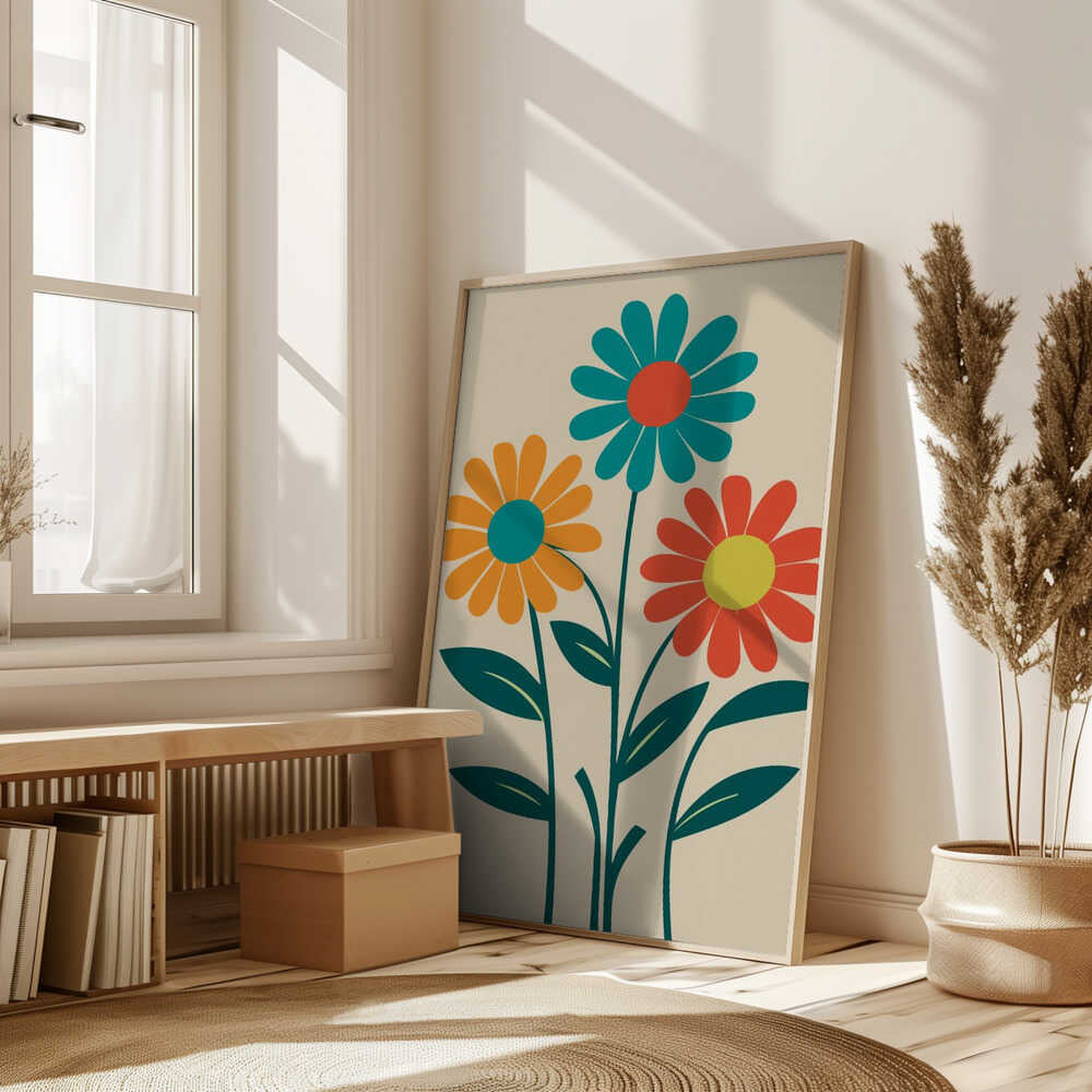 Boho Flowers Series No 9 Poster