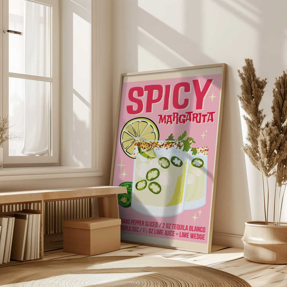 A3 Spicy Margs 5 Pink 01.png Poster