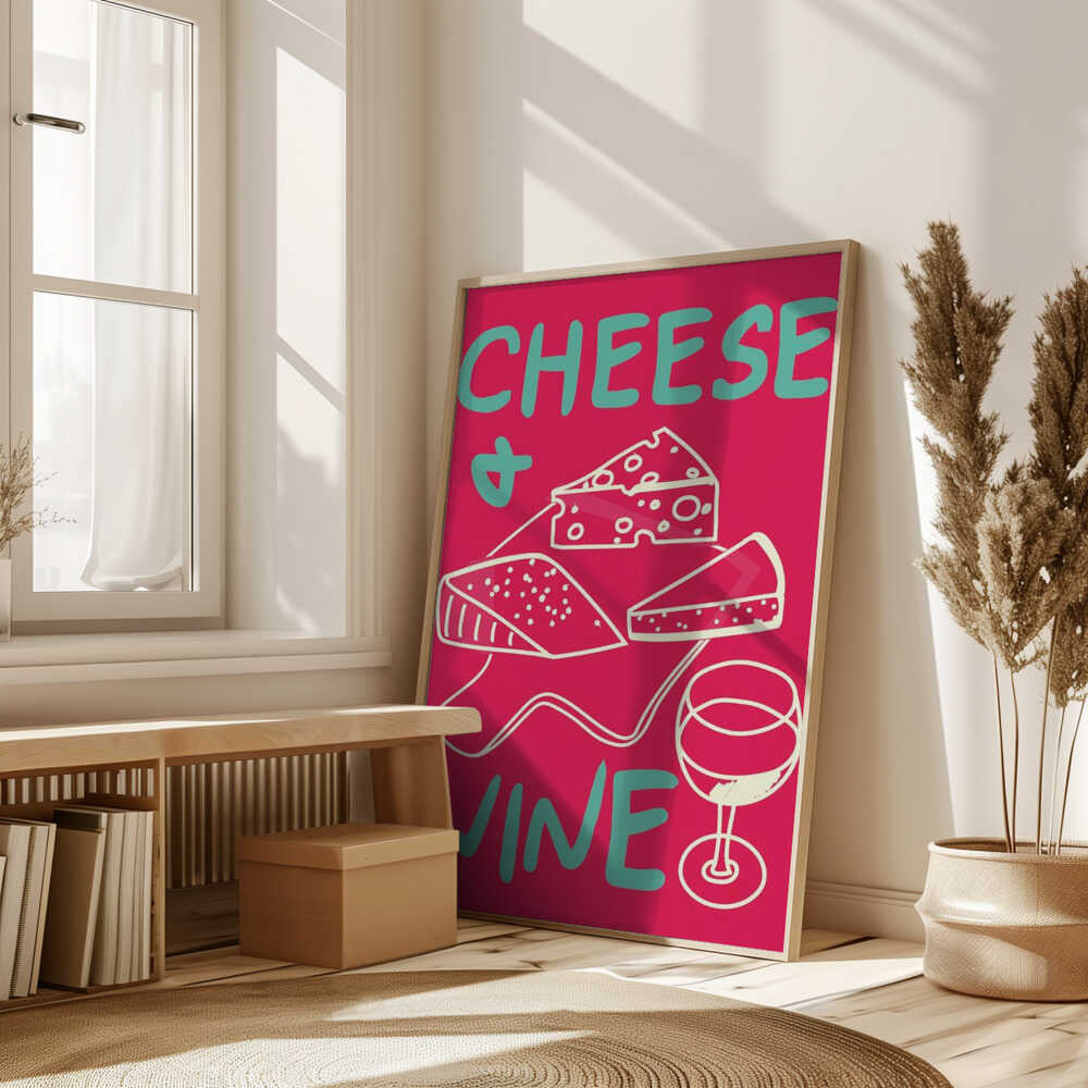A4 Cheese & Wine 01.png Poster