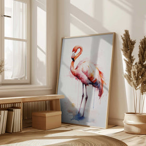 Flamingo Watercolor Poster