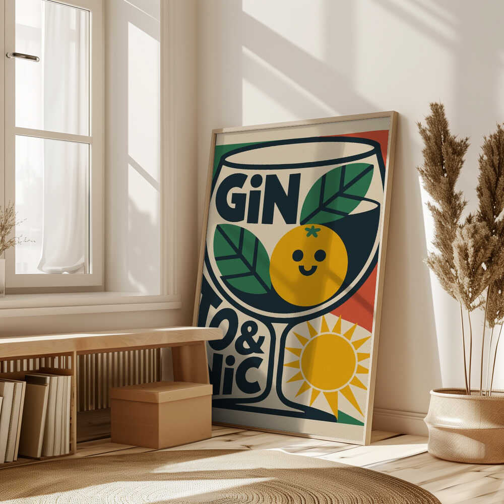 Sunny Gin and Tonic Poster