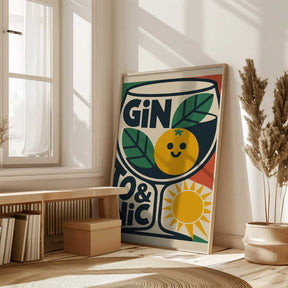 Sunny Gin and Tonic Poster
