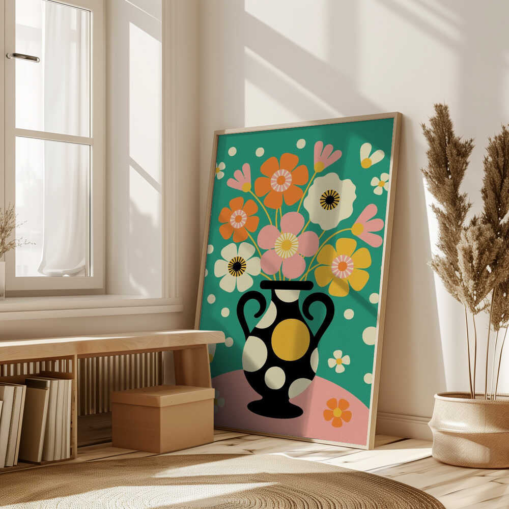 Bouquet of Bold Flowers Poster