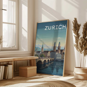 Zurich Travel Poster Poster