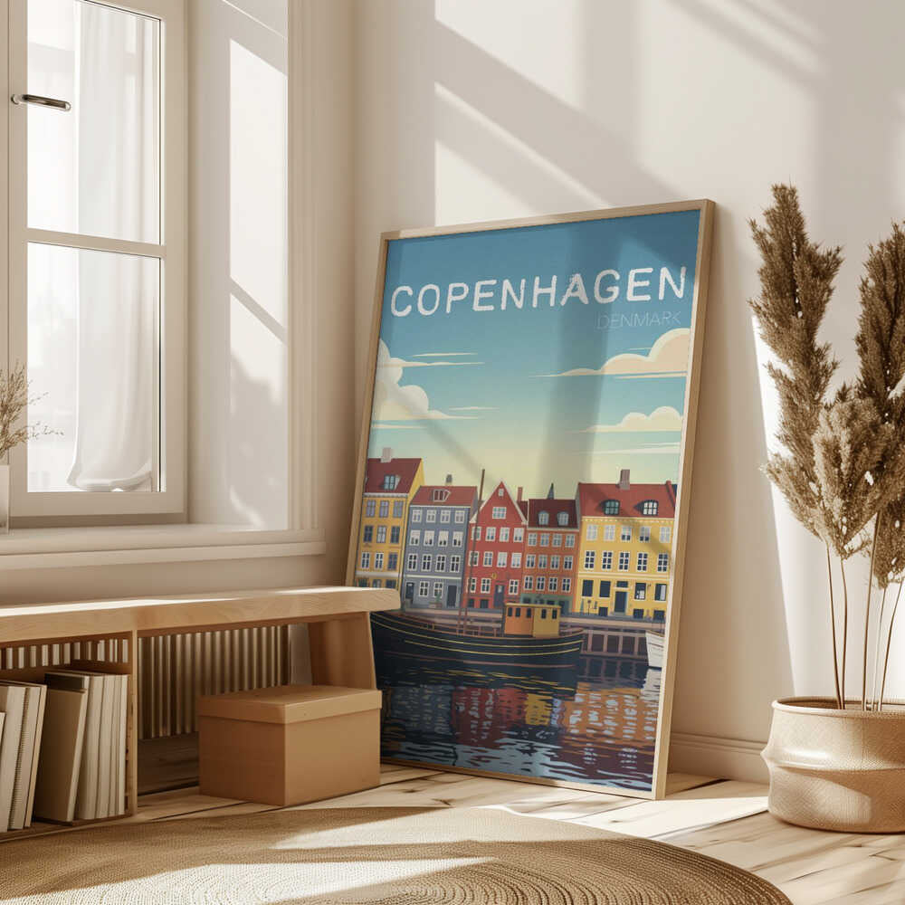 Copenhagen Travel Poster Poster