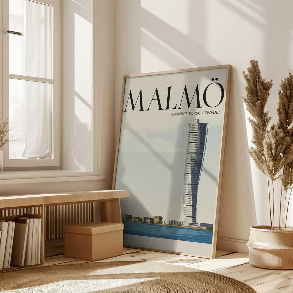 Malmö Travel Poster Poster