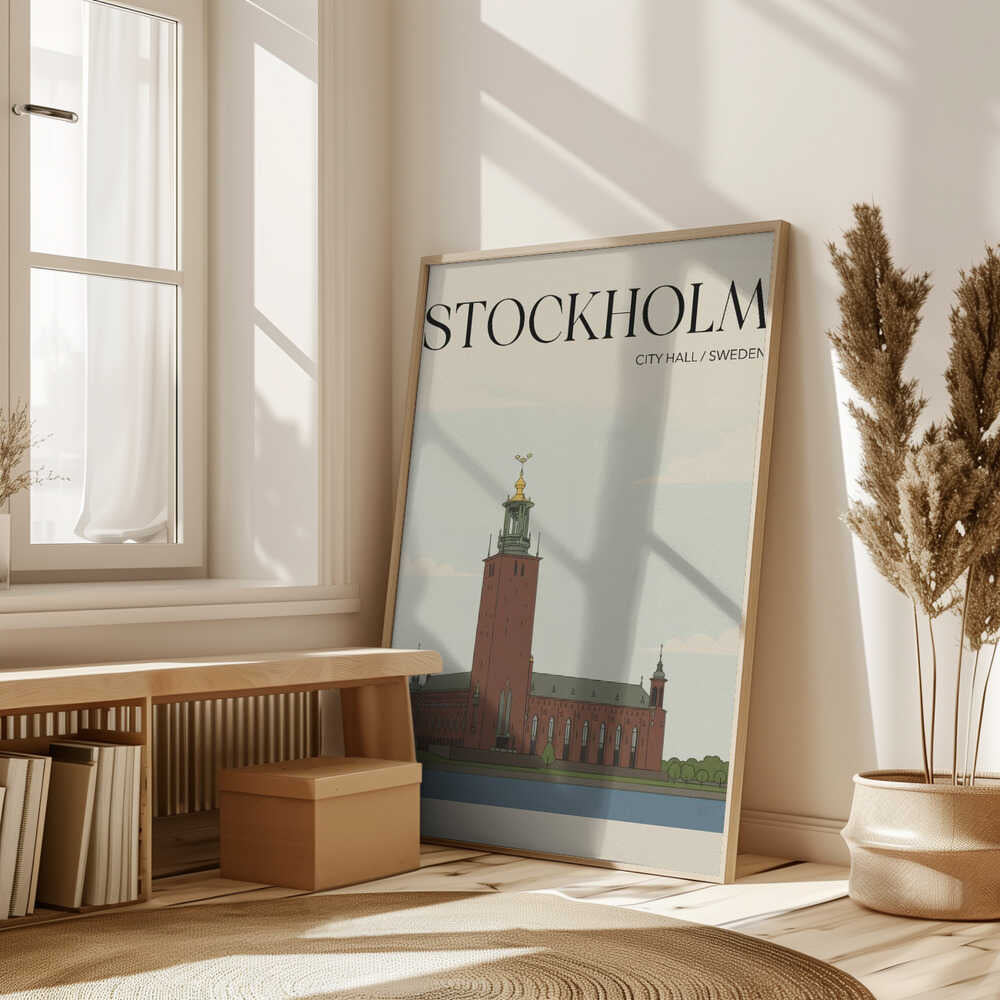 Stockholm City Hall Travel Poster Poster