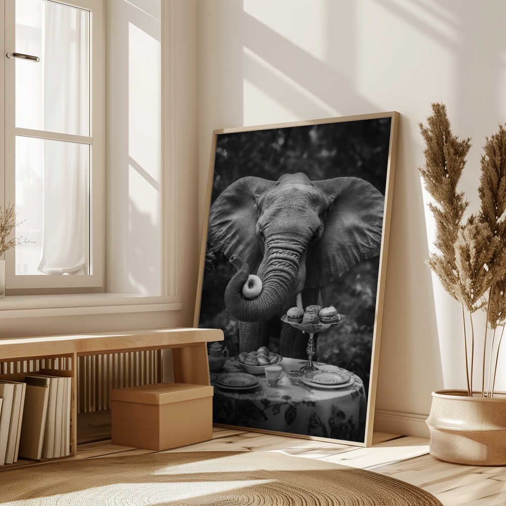 Elephant’s Doughnut Delight Poster