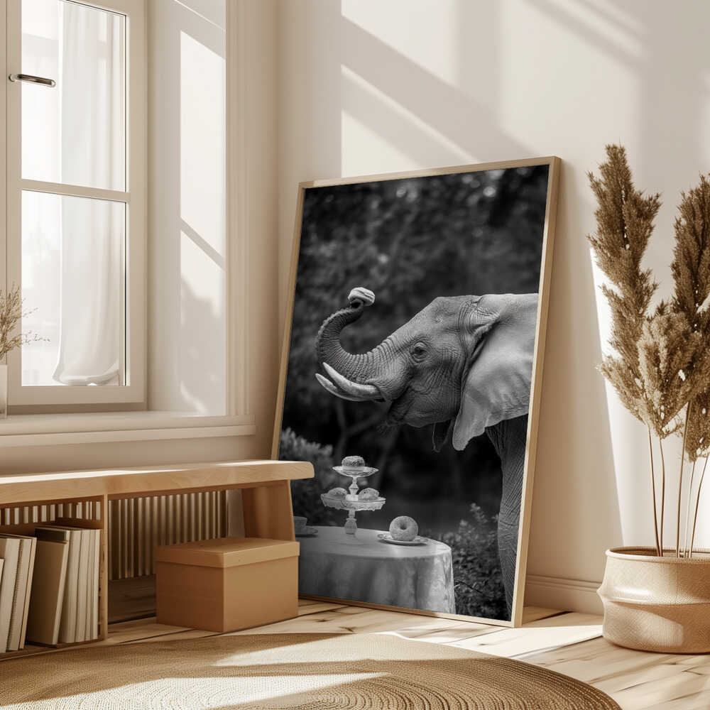 Elephant’s Afternoon Tea Poster