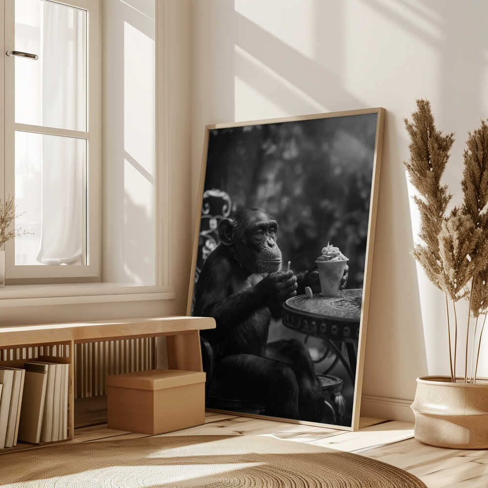 Chimp’s Ice Cream Break Poster