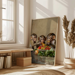 Little Monkey Feast Poster