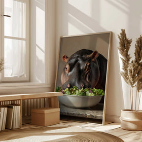 Hippo’s Green Feast Poster