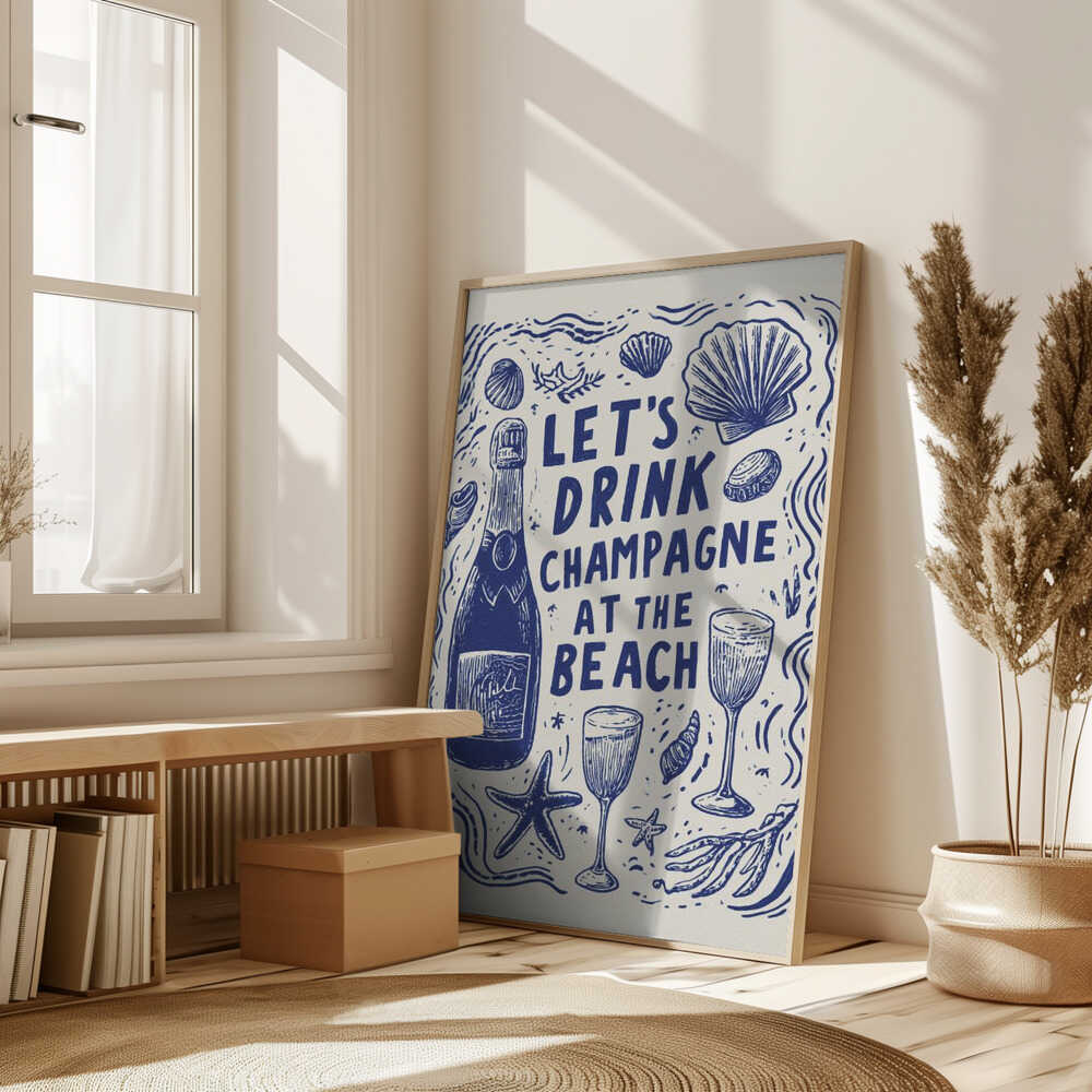 Let's Drink Champagne Poster