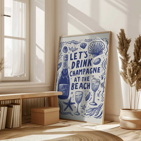 Let's Drink Champagne Poster
