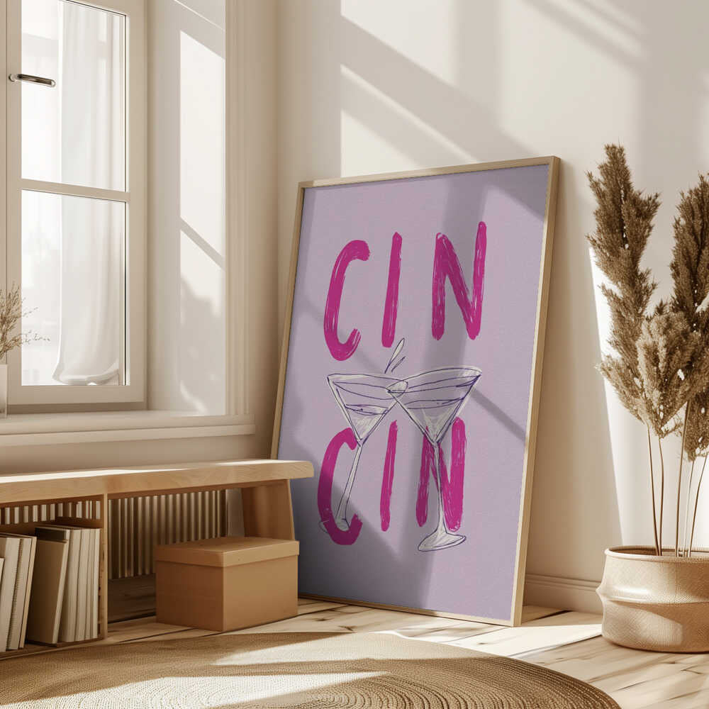 Cin Cin Pink Poster