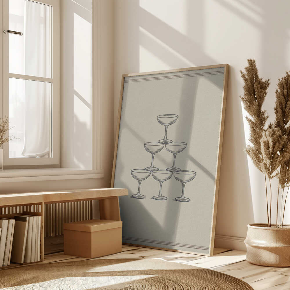 Glass Stack Poster