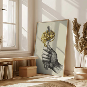 Spaghetti On a Fork Poster