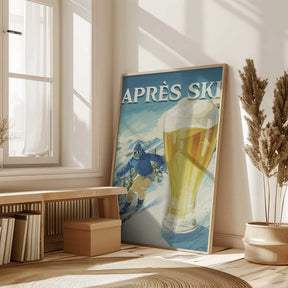 Apres Ski Retro Poster