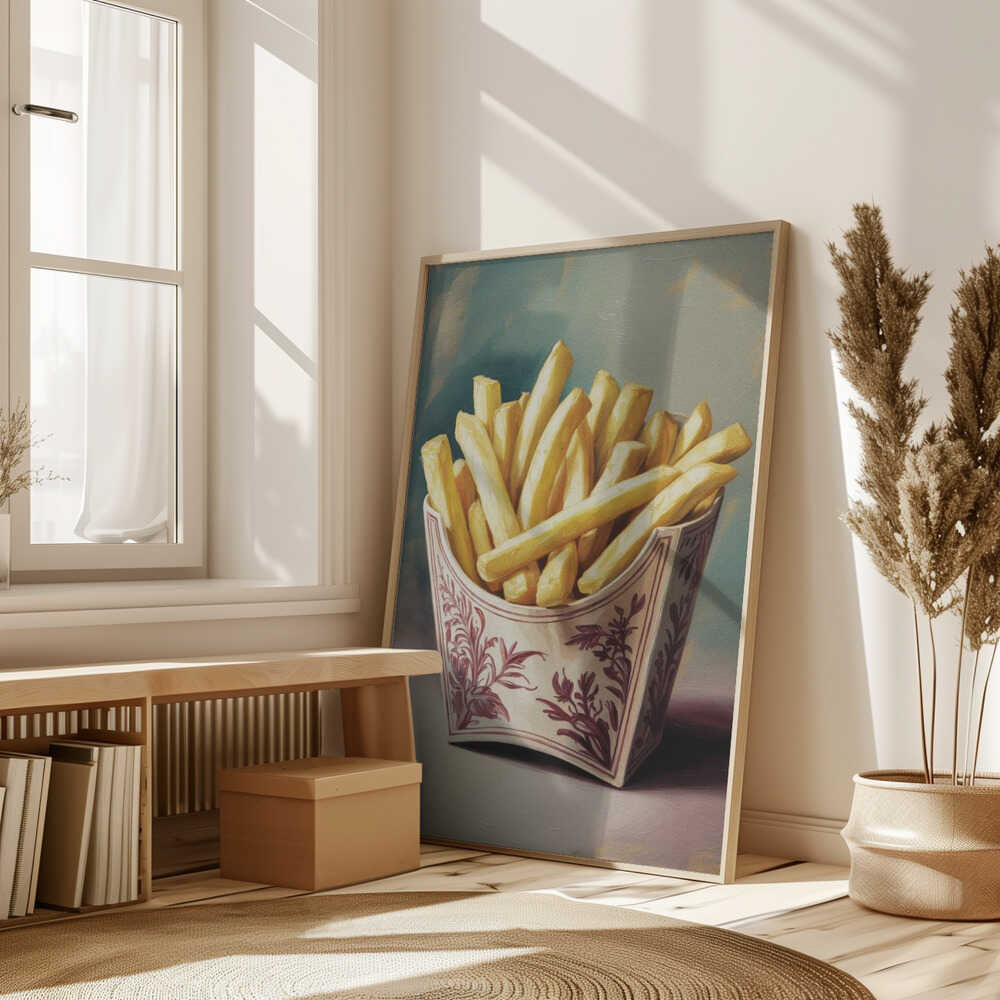 Retro Fries Poster