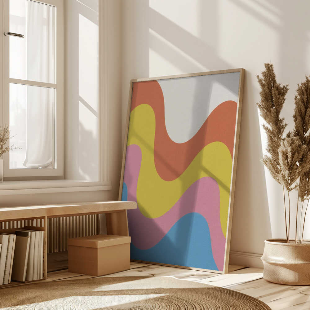 Waves of Color Poster