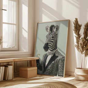 Zebra In Tuxedo Jacket Poster