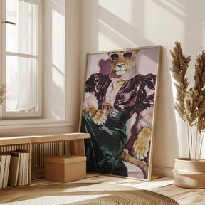 Party Lioness Poster