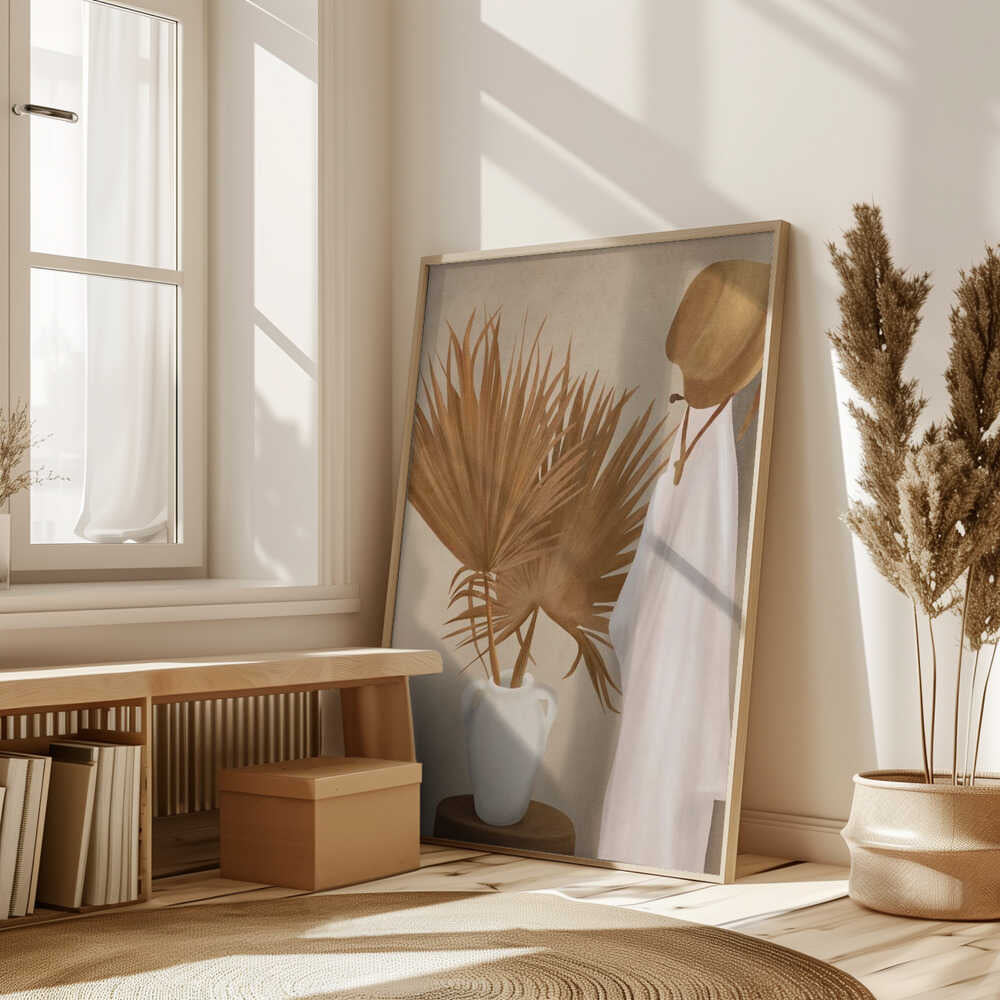 Palm Leaf Decoration Poster