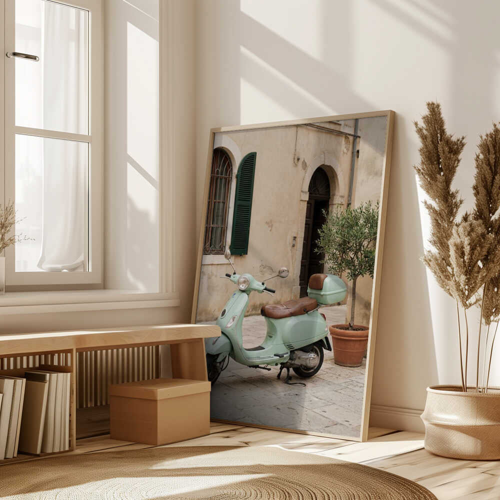 Vespa In Italy Poster