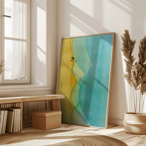 Relaxed Beach Walk Along the Sea Poster