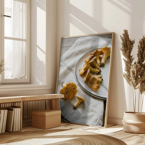 Chanterelle Mushrooms Poster