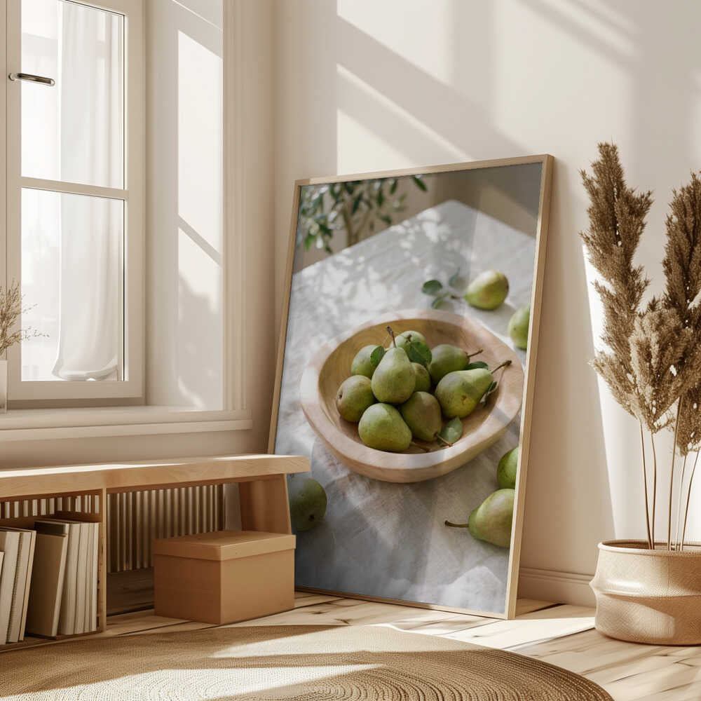 Ripe Green Pears Poster