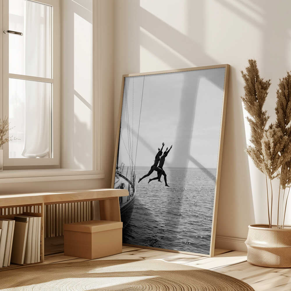 Jumping From a Boat Poster