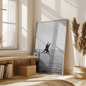 Jumping From a Boat Poster