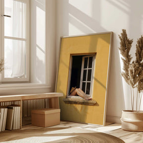 Reading By the Window Poster