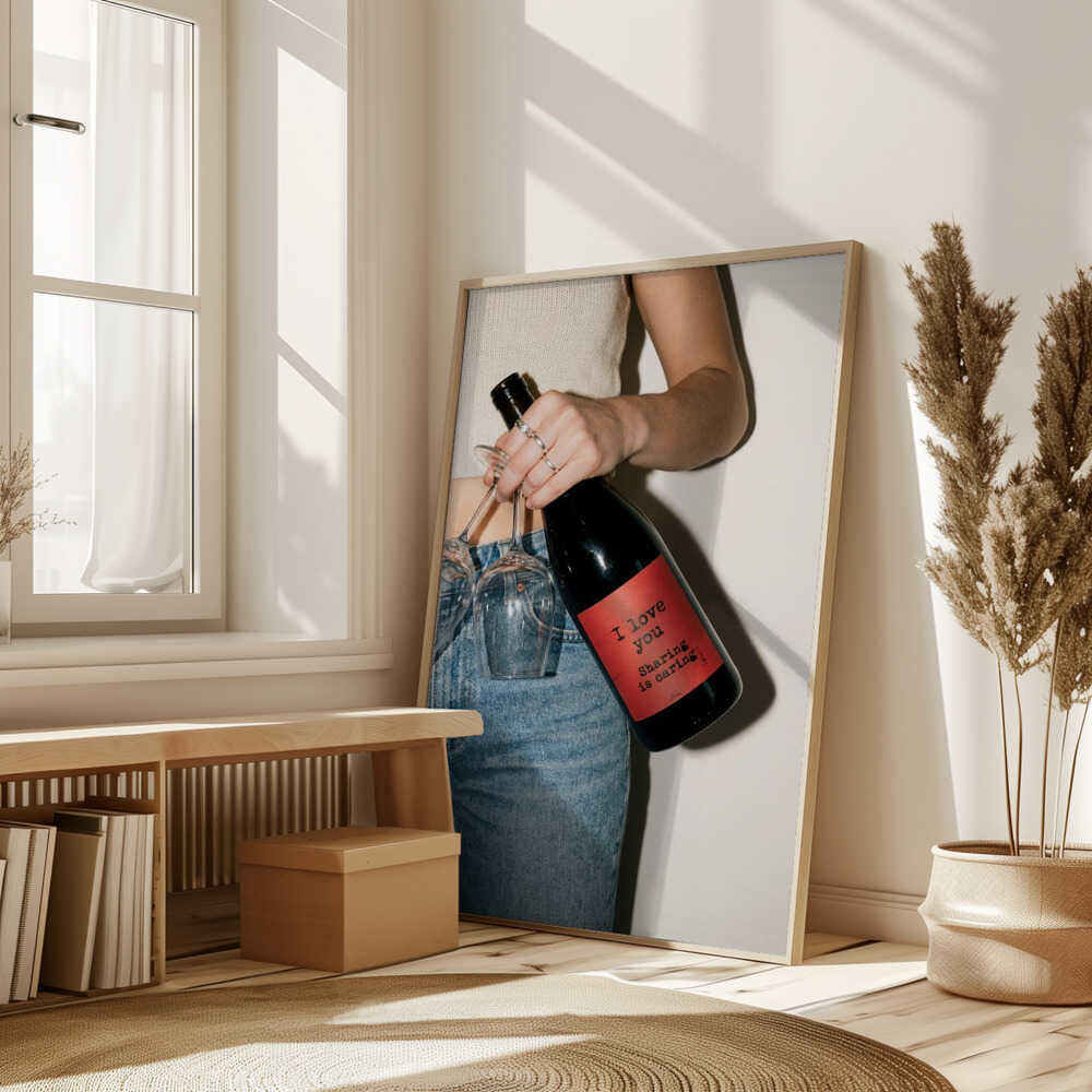 Love and a Bottle of Wine Poster