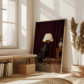 The Doberman Lamp Poster