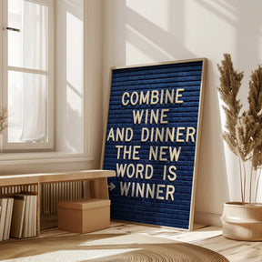 Combine Wine and Dinner Poster