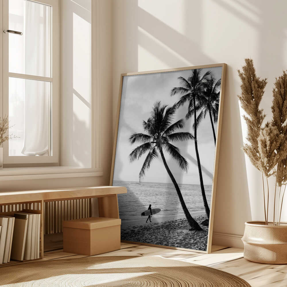 Surfer Walk Poster