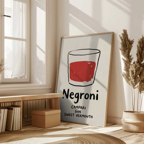Negroni Sketch Poster