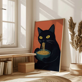 Noodle Cat No 1 Poster
